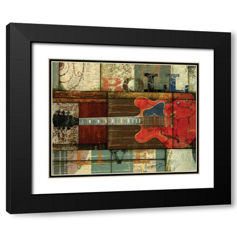 ROLL Black Modern Wood Framed Art Print with Double Matting by Yang, Eric