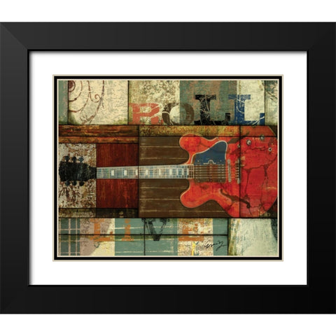ROLL Black Modern Wood Framed Art Print with Double Matting by Yang, Eric