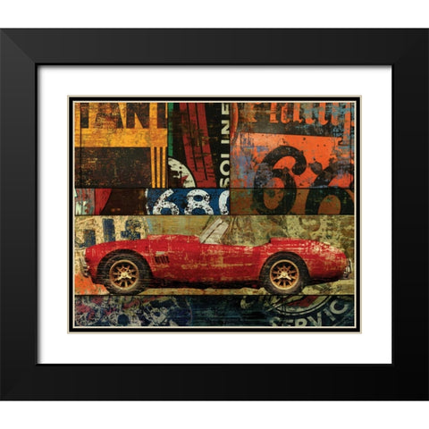 CRUISIN ON 66 II Black Modern Wood Framed Art Print with Double Matting by Yang, Eric
