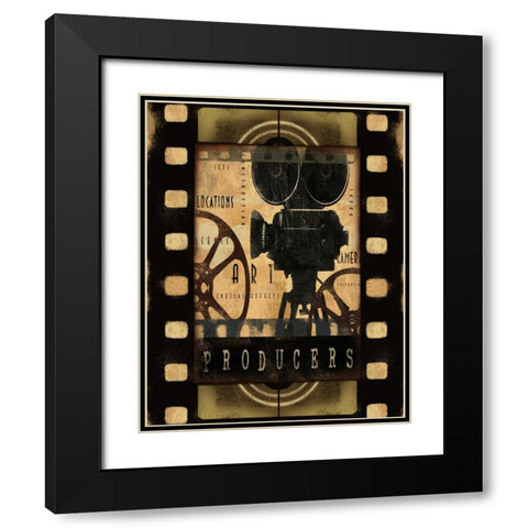 PRODUCERS Black Modern Wood Framed Art Print with Double Matting by Yang, Eric