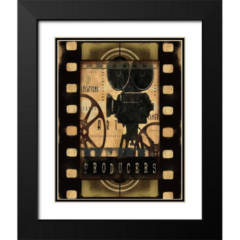 PRODUCERS Black Modern Wood Framed Art Print with Double Matting by Yang, Eric