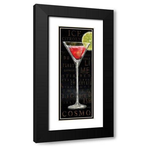 COSMO Black Modern Wood Framed Art Print with Double Matting by Yang, Eric