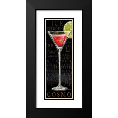 COSMO Black Modern Wood Framed Art Print with Double Matting by Yang, Eric