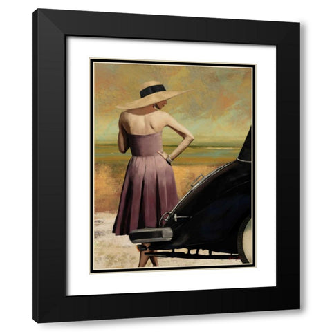 THE GETAWAY I Black Modern Wood Framed Art Print with Double Matting by Yang, Eric