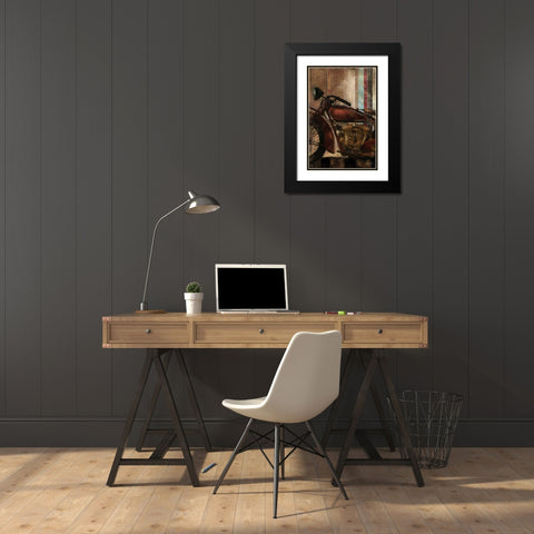 MOTO DETAILS II Black Modern Wood Framed Art Print with Double Matting by Yang, Eric