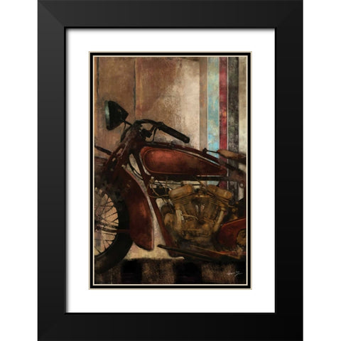 MOTO DETAILS II Black Modern Wood Framed Art Print with Double Matting by Yang, Eric