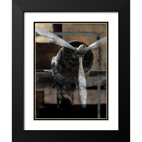 LEADING EDGE II Black Modern Wood Framed Art Print with Double Matting by Yang, Eric