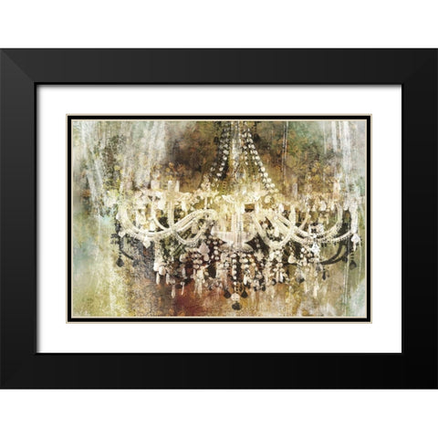 CHANDELIER ART II Black Modern Wood Framed Art Print with Double Matting by Yang, Eric