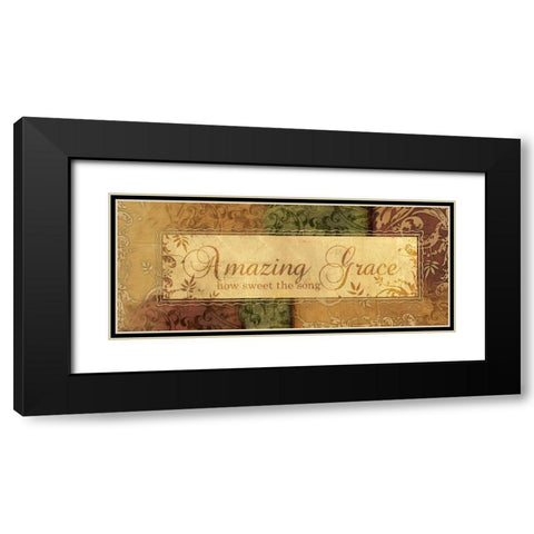 HOW SWEET THE SONG Black Modern Wood Framed Art Print with Double Matting by Ballantyne, Piper