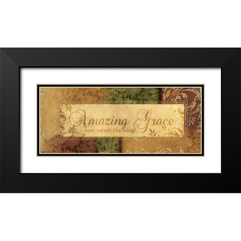 HOW SWEET THE SONG Black Modern Wood Framed Art Print with Double Matting by Ballantyne, Piper