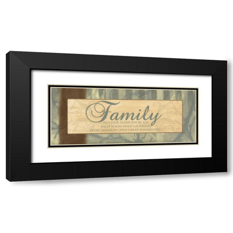 HOME OF JOY Black Modern Wood Framed Art Print with Double Matting by Ballantyne, Piper