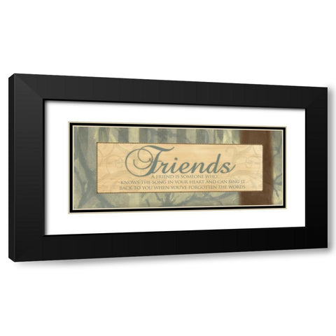 SONG IN YOUR HEART Black Modern Wood Framed Art Print with Double Matting by Ballantyne, Piper