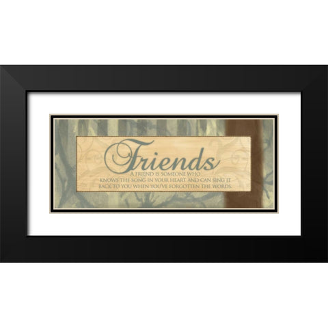 SONG IN YOUR HEART Black Modern Wood Framed Art Print with Double Matting by Ballantyne, Piper