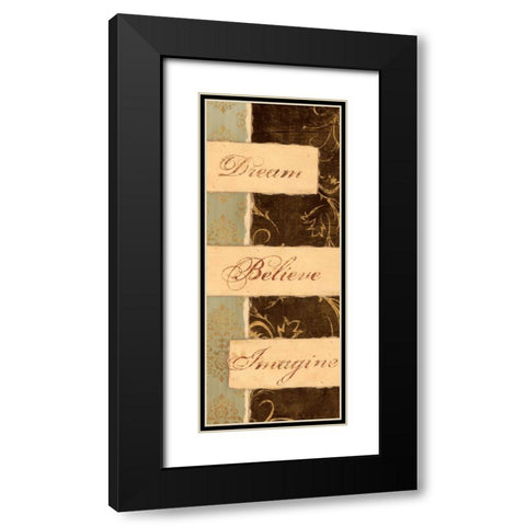 KEEP THE FAITH I Black Modern Wood Framed Art Print with Double Matting by Ballantyne, Piper