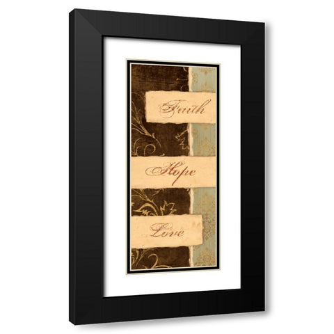 KEEP THE FAITH II Black Modern Wood Framed Art Print with Double Matting by Ballantyne, Piper