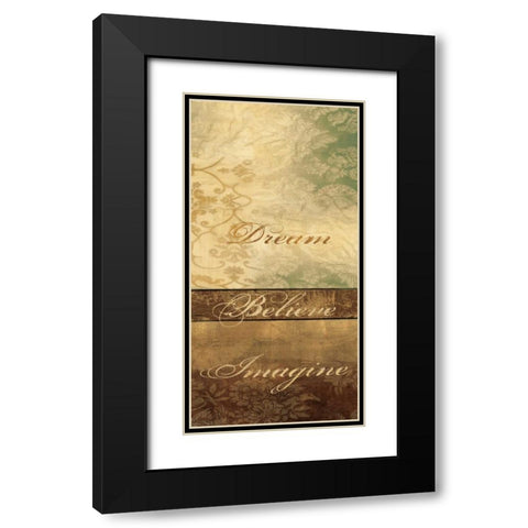 POSITIVE AFFIRMATIONS I Black Modern Wood Framed Art Print with Double Matting by Ballantyne, Piper