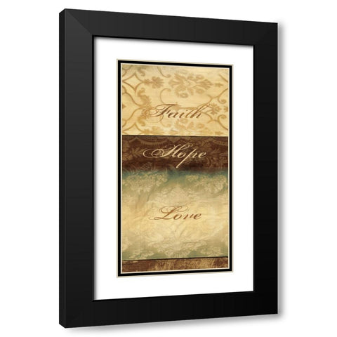 POSITIVE AFFIRMATIONS II Black Modern Wood Framed Art Print with Double Matting by Ballantyne, Piper