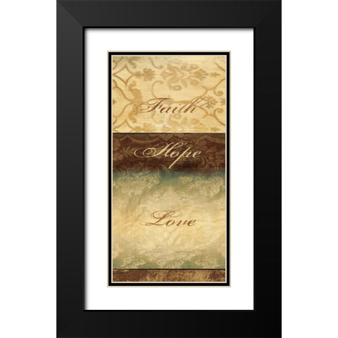 POSITIVE AFFIRMATIONS II Black Modern Wood Framed Art Print with Double Matting by Ballantyne, Piper