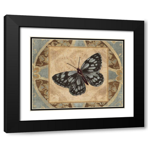 NATURES BUTTERFLY I Black Modern Wood Framed Art Print with Double Matting by Ballantyne, Piper