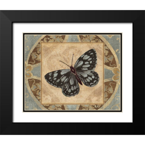 NATURES BUTTERFLY I Black Modern Wood Framed Art Print with Double Matting by Ballantyne, Piper