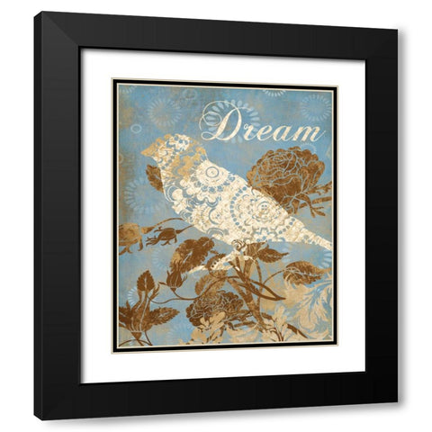 DREAM SILHOUETTE Black Modern Wood Framed Art Print with Double Matting by Ballantyne, Piper