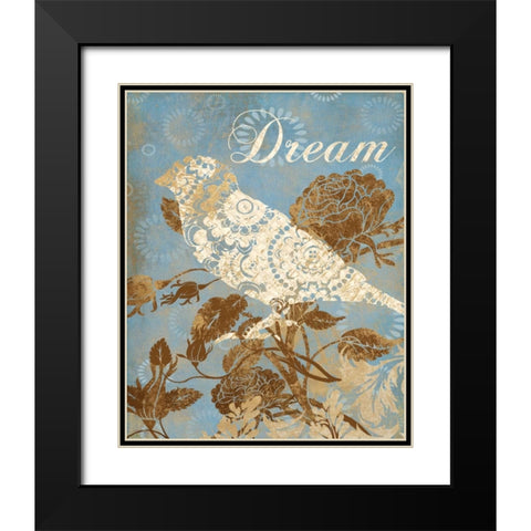 DREAM SILHOUETTE Black Modern Wood Framed Art Print with Double Matting by Ballantyne, Piper