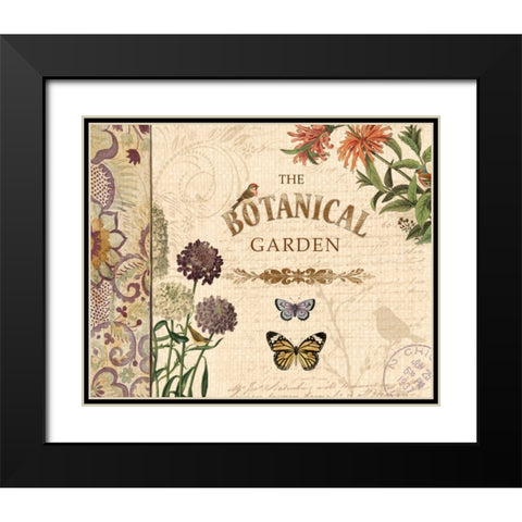 BOTANICAL GARDEN I Black Modern Wood Framed Art Print with Double Matting by Ballantyne, Piper