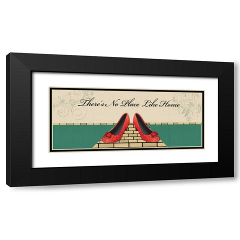 DOROTHYS SHOES Black Modern Wood Framed Art Print with Double Matting by Ballantyne, Piper