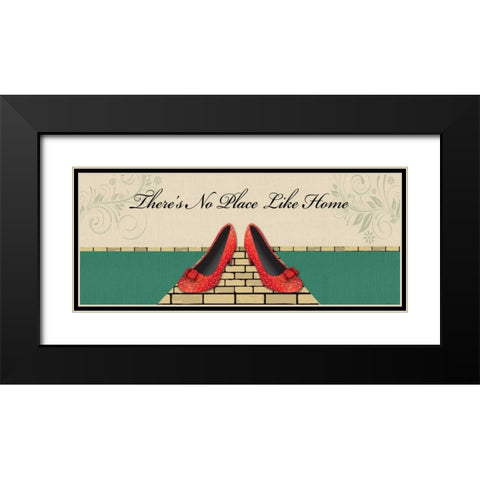 DOROTHYS SHOES Black Modern Wood Framed Art Print with Double Matting by Ballantyne, Piper