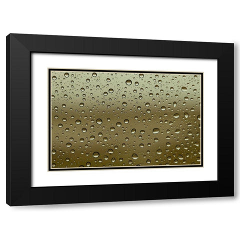 Water droplets on glass Black Modern Wood Framed Art Print with Double Matting by Frank, Assaf