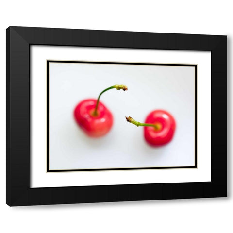 Close-up of cherries Black Modern Wood Framed Art Print with Double Matting by Frank, Assaf