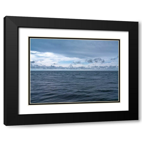 Sea against sky, Rasaria, Malaysia Black Modern Wood Framed Art Print with Double Matting by Frank, Assaf