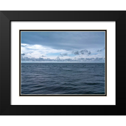 Sea against sky, Rasaria, Malaysia Black Modern Wood Framed Art Print with Double Matting by Frank, Assaf