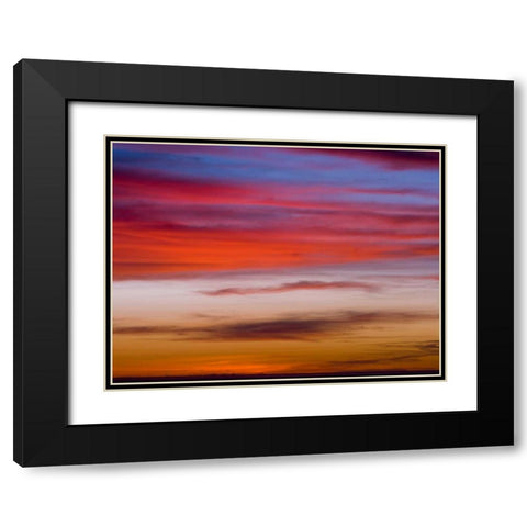 Low angle view of clouds at sunset Black Modern Wood Framed Art Print with Double Matting by Frank, Assaf