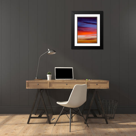 Low angle view of clouds at sunset Black Modern Wood Framed Art Print with Double Matting by Frank, Assaf