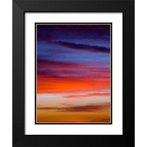 Low angle view of clouds at sunset Black Modern Wood Framed Art Print with Double Matting by Frank, Assaf