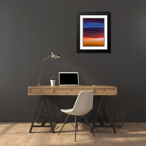 Low angle view of clouds at sunset Black Modern Wood Framed Art Print with Double Matting by Frank, Assaf