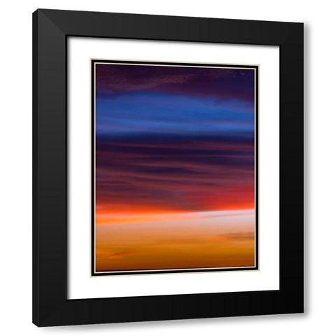 Low angle view of clouds at sunset Black Modern Wood Framed Art Print with Double Matting by Frank, Assaf