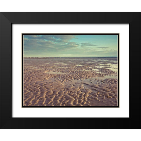 West Wittering beach at sunrise Black Modern Wood Framed Art Print with Double Matting by Frank, Assaf