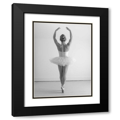 Young female ballerina Black Modern Wood Framed Art Print with Double Matting by Frank, Assaf