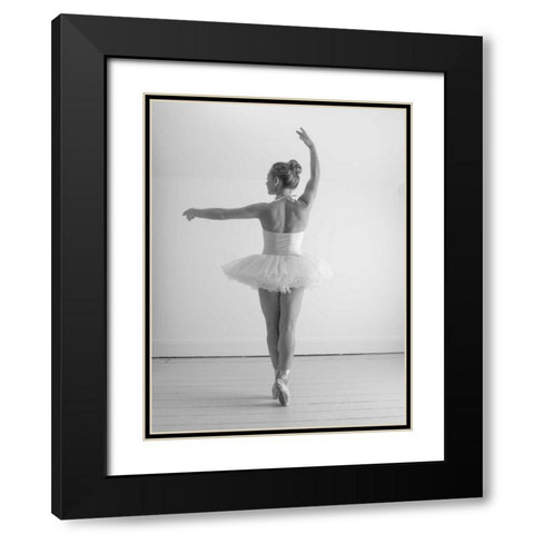 Young female ballerina Black Modern Wood Framed Art Print with Double Matting by Frank, Assaf