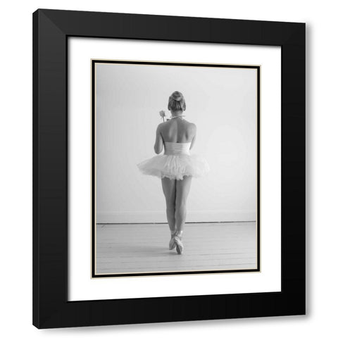 Young female ballerina Black Modern Wood Framed Art Print with Double Matting by Frank, Assaf