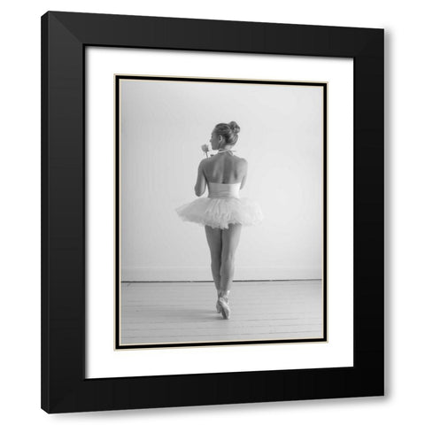 Young female ballerina Black Modern Wood Framed Art Print with Double Matting by Frank, Assaf