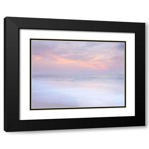 Beautiful beach in Israel Black Modern Wood Framed Art Print with Double Matting by Frank, Assaf