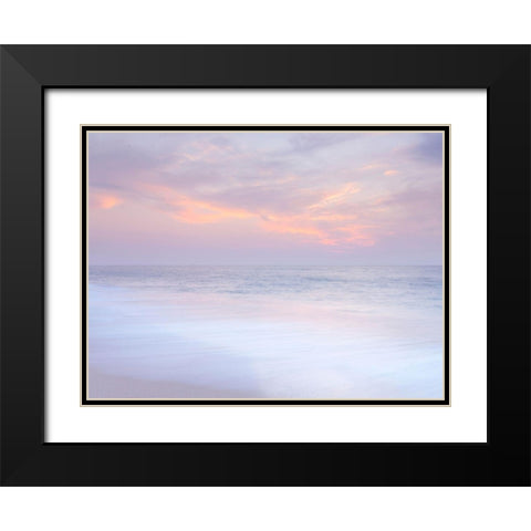 Beautiful beach in Israel Black Modern Wood Framed Art Print with Double Matting by Frank, Assaf