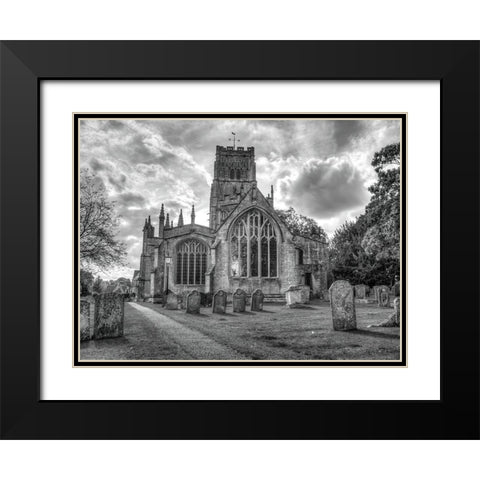 Old church in Northleach town-Cotswolds-UK Black Modern Wood Framed Art Print with Double Matting by Frank, Assaf