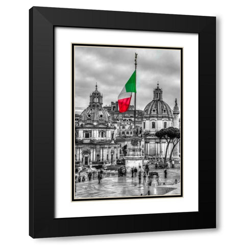 Santa Maria di Loreto church, Rome, Italy Black Modern Wood Framed Art Print with Double Matting by Frank, Assaf