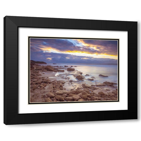 Dead sea, Israel Black Modern Wood Framed Art Print with Double Matting by Frank, Assaf