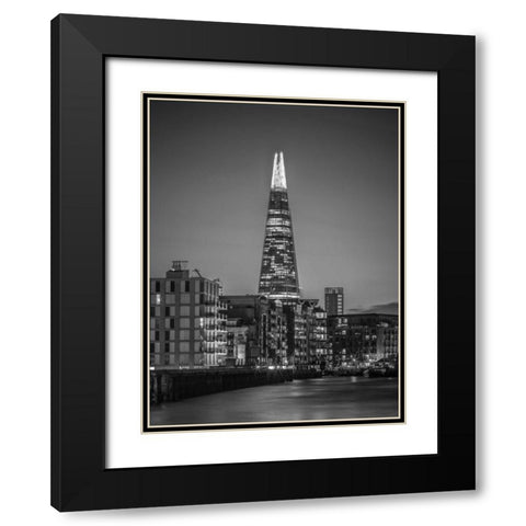 The Shard skyscraper, London, UK Black Modern Wood Framed Art Print with Double Matting by Frank, Assaf