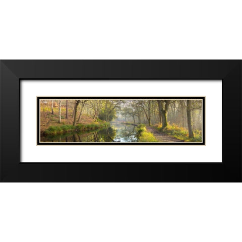 Varieties of spices in a wooden box Black Modern Wood Framed Art Print with Double Matting by Frank, Assaf